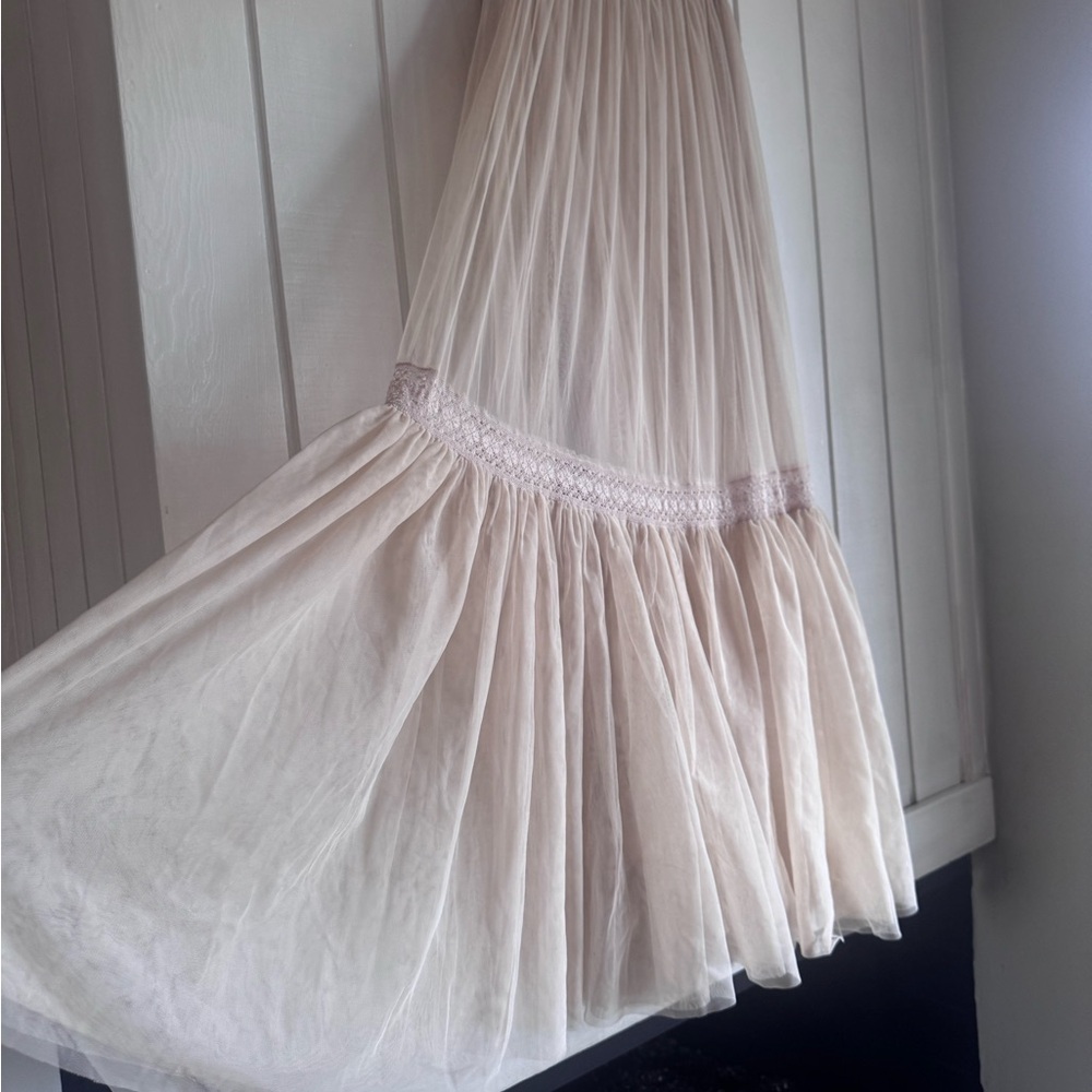 Needle & Thread Lace Tulle Maxi Skirt - Picture 3 of 7